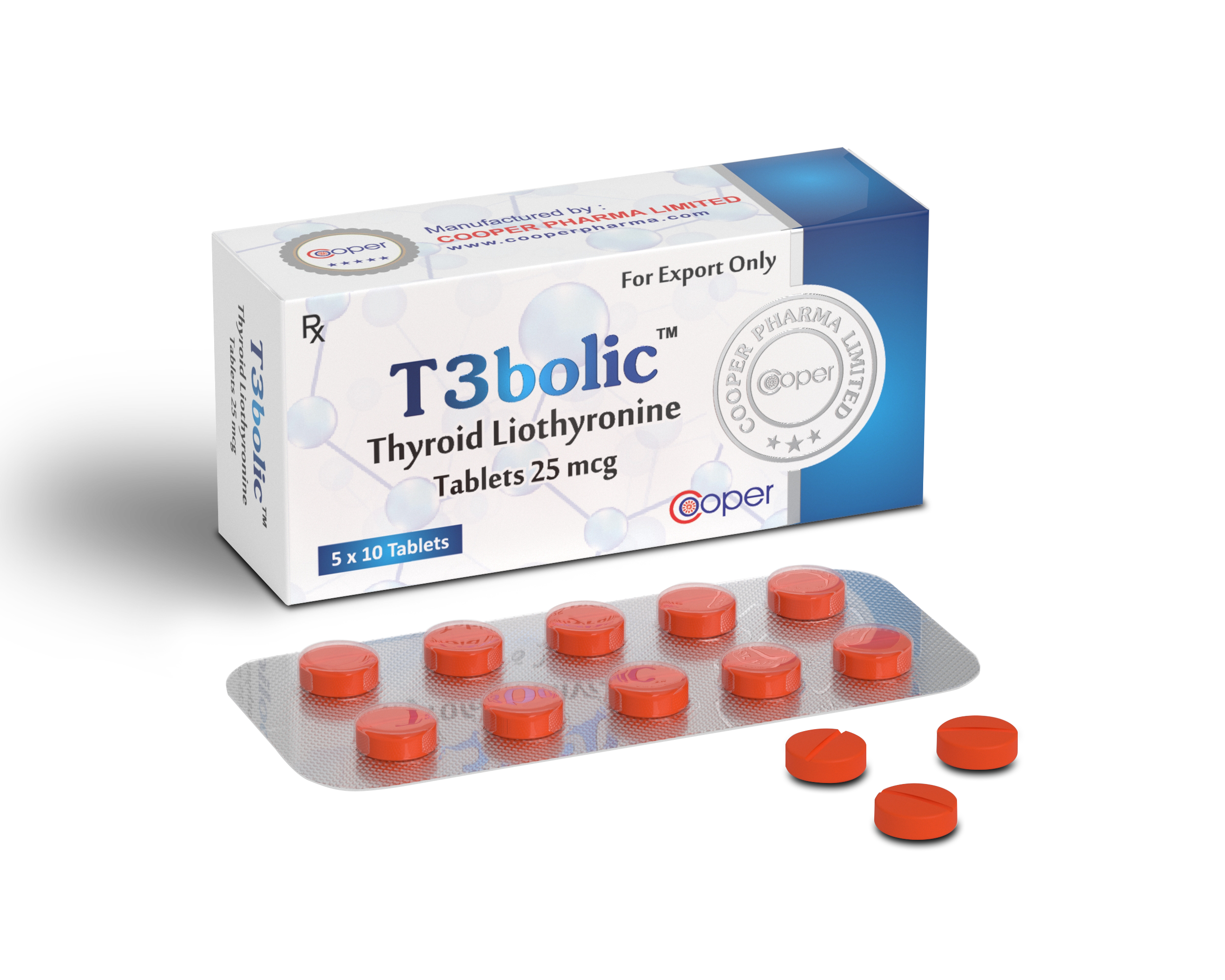 T3BOLIC - Thyroid Liothyronine 25 mcg